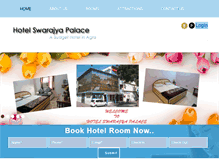 Tablet Screenshot of hotelswarajyapalace.com
